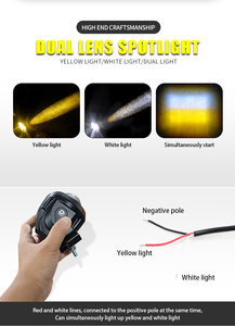 OEM <span class=keywords><strong>Moto</strong></span> Bi Lentille de Projecteur LED <span class=keywords><strong>Moto</strong></span> Brouillard Conduite Lampe de Travail 30W 3000lm Projecteur de Voiture Phares Accessoires Spot Lights - Product Image 2