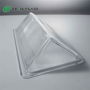 FELIX GLASS Custom Molded Round High <b>Light</b> Transmittance Eco-Friendly Traditional Outdoor <b>Light</b> <b>Cover</b> for Garden Wall Lamp - Product Image 4