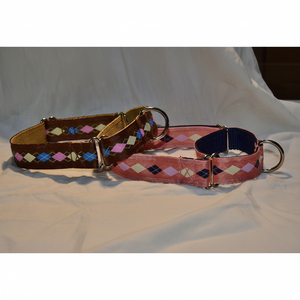 Collar de Perro Martingale de Terciopelo Ajustable y Personalizado con Lazo - Sólido - Product Image 1