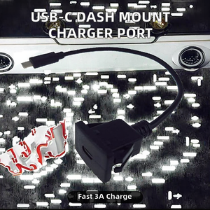 <span class=keywords><strong>USB</strong></span>-A nam <span class=keywords><strong>USB</strong></span>-C nữ tuôn ra gắn <span class=keywords><strong>snap</strong></span>-<span class=keywords><strong>in</strong></span> ổ cắm 3A sạc nhanh PVC Braid cho xe Dash Board <span class=keywords><strong>USB</strong></span>-C sạc cổng gắn - Product Image 2