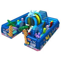 WOLONG Château gonflable commercial en PVC super amusant pour 10 enfants, utilisation intérieure et extérieure