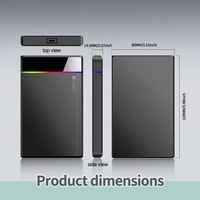 Disque dur externe Pilcnla 500 Go haute vitesse SATA pour ordinateur portable, disque dur mécanique portable avec interface USB