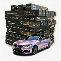 Film adhésif PVC PET résistant aux UV, changeant de couleur, imperméable, anti-rayures, vinyle auto-adhésif à effet chromatique pour l'extérieur des véhicules