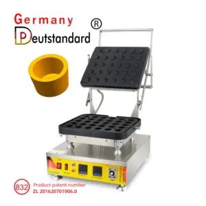 Jerman Deutstandard NP-832 bundar 35/29mm 30 lubang Mini Tart tekan Manual telur Tart tekan kue kerang mesin