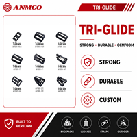 Boucle de ceinture coulissante personnalisée réglable Triglide pour assemblages de sangles et d'accessoires, fournisseur OEM ODM pour l'approvisionnement B2B international