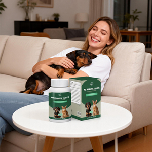 Complément nutritionnel probiotique pour chiens et chats OEM, contient du microbiote intestinal, comprimés probiotiques pour animaux de compagnie, comprimés à mâcher pour la santé des animaux de compagnie - Product Image 1
