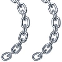 Chaîne d'ancre standard solide durable en acier inoxydable DIN766 3mm 10mm chaîne à maillons courts