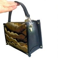 Sac à main bandoulière de luxe en brocart jacquard chinois vintage, avec poignée supérieure et sangle réglable, pour femme, idéal été, automne, printemps, avec fermeture éclair