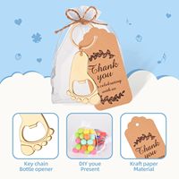 Sun beauty Footprint Schlüssel bund Flaschen öffner Baby party Gefälligkeiten für Gast Baby party Souvenirs Baby party begünstigt Jungen spiele