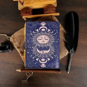 Genuine Leather Bound Journal Notebook Handmade Vintage <b>Diary</b> <b>A5</b> with Deckle Edge Paper Leather Planner Writing Book Wholesale - Product Image 5