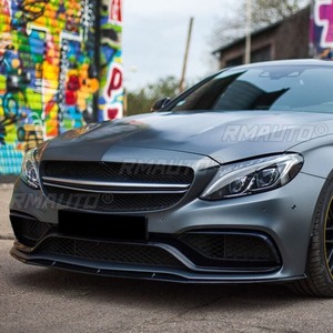 สำหรับ Mercedes Benz Coupe C205 C63 AMG 2015-2022 ชุดแต่งกันชนหน้ารถยนต์ ลิปสปลิตเตอร์ ดิฟฟิวเซอร์ ชุดแต่งตัวถังรถยนต์ ฝาครอบป้องกันกันชน - Product Image 4