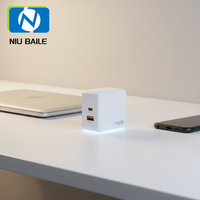 Accessoires Téléphoniques Tendance : Adaptateur Secteur 2026 le Plus Vendu AC 65W PD3.1 QC2.0 Chargeur Rapide Type-C de Bureau Écologique