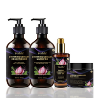 Produk krim Anti rambut rontok, Label pribadi organik perawatan rambut Set pertumbuhan bawang pelembab Biotin perbaikan sampo produk krim rambut rontok