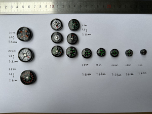 25Mm 20Mm 15Mm 10Mm Mini Nút La Bàn Di Động Cầm Tay Ngoài Trời Thể Thao Cắm Trại Đi Bộ Đường Dài Khẩn Cấp Survival La Bàn - Product Image 2
