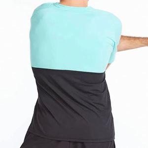 Camiseta de Hombre con Bloques de Color Personalizados y Manga Raglán, 100% Algodón Peinado, Transpirable, de Secado Rápido, Ecológica, Informal, Deportiva, para Gimnasio, Manga Corta - Product Image 3