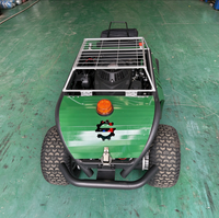 Robot tondeuse à gazon professionnel industriel sur roues télécommandé 9 CV à essence avec fonction de broyage et élimination de l'herbe pour usages multiples