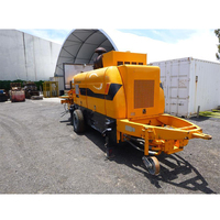 Pompe à béton montée sur remorque, en acier inoxydable, 100m 3/h, en solde