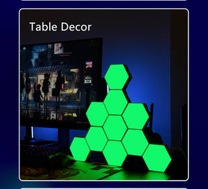 Sept couleurs nouvelle télécommande LED lampe quantique hexagonale lampe de maison intelligente pour <span class=keywords><strong>studio</strong></span> de danse de salle de jeux - Product Image 5