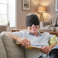 Bandeau réutilisable en gel solide pour soulager les migraines et les maux de tête 360 °   Masque de compression rafraîchissant pour les yeux gonflés, soulagement du stress, bandeau doux pour la tête