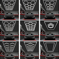 Éclairage hexagonal hexagonal de garage à led Individuellement pour le lavage de voiture