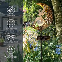 Lampes solaires en forme de fleurs de fée, imperméables, décoration de jardin, lampes à piquet LED en métal pour la décoration de jardin