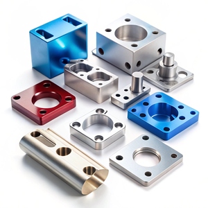 Piezas de aluminio mecanizadas por CNC Componentes metálicos multicolor Piezas mecánicas de aluminio anodizado - Product Image 1