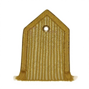 Frange brodée sur mesure de haute qualité réutilisable pour uniforme, style classique, en tissu toile, avec épingle de sûreté, pour promotion et application - Product Image 5