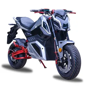 新的强大的优质赛车电动摩托车与盘式制动器
