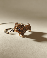 Collier pendentif chiot 3D personnalisé mignon, fait main avec perles Miyuki, accessoires de fête