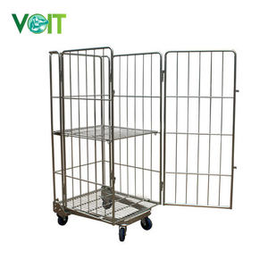 <span class=keywords><strong>Chariot</strong></span> logistique pliable galvanisé à fond en forme <span class=keywords><strong>de</strong></span> A Stockage <span class=keywords><strong>de</strong></span> <span class=keywords><strong>transport</strong></span> en acier pour manutention - Product Image 4