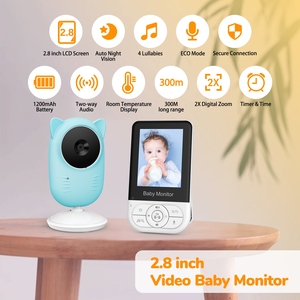 Nouvelle <span class=keywords><strong>caméra</strong></span> de surveillance pour bébé à bas prix avec écran vidéo de 2,8 pouces et connexion sans fil 2,4G. <span class=keywords><strong>Caméra</strong></span> de surveillance pour bébé. Baby-sitter. - Product Image 4