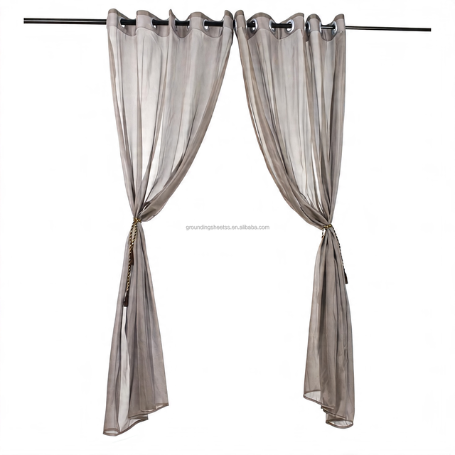 EMF Shielding Curtain Silver Fiber Conductive Fabric for Window Covering Home and Office Application