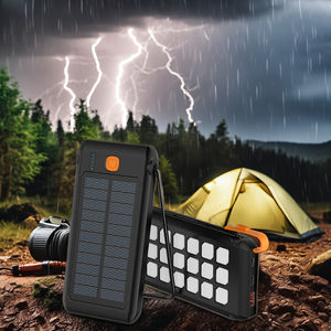 Banco de Energía Solar Impermeable IP44 de 10000 mAh con <span class=keywords><strong>Carga</strong></span> Rápida de 20 W, Batería de Polímero de Litio con Linterna LED para Aventuras al Aire Libre - Product Image 5