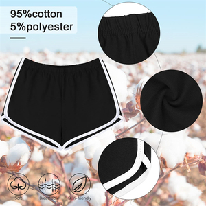 <span class=keywords><strong>Pantaloncini</strong></span> da ciclismo da donna a vita alta, casual, in cotone bianco elasticizzato, modellanti, sexy, estivi, per allenamento, taglie forti, per ragazze - Product Image 4
