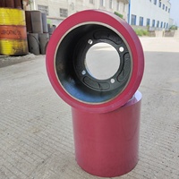 Tambour de fer de couleur rouge, rouleaux en caoutchouc de riz SBR NBR de 10 pouces pour husker de riz