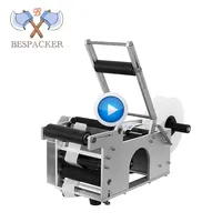 Bespacker MT-50 Bán Tự Động Nhãn Applicator Vòng Chai Nhãn Máy Dính Sticker Glass Jar Phẳng Điện Dán Nhãn Máy