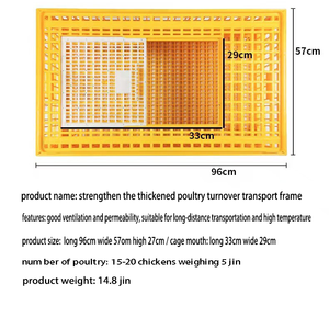 Caisse de transport pour poulets de chair à grande capacité pour le transport commercial en élevage de poulets de chair - Product Image 3