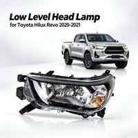 Promotion : Phare avant NAFU à faisceau bas pour Toyota Hilux Revo 2020-2021, boîtier noir, halogène, montage direct, pièce de rechange automobile