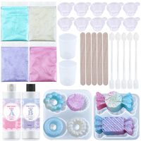 Timesrui Squishy Gel Kit Mochi Squishy Soft Toys Squishies Making Kit avec moule et outils pour enfants DIY Creative Candy Toys