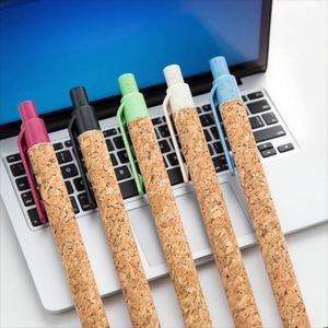 Wholesale High Quality Eco-friendly Recycled Wooden Wheat Straw <b>Retractable</b> Ballpoint <b>Pens</b> Promotion Gift for Business Writing - Product Image 2