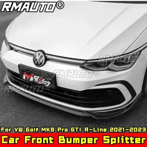 Kit carrosserie pour Golf MK8 Pro GTI R-Line, spoiler de pare-chocs avant noir brillant pour VW Golf MK8 Pro GTI R-Line 2021-2023, accessoires de voiture - Product Image 4