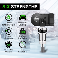 Programmeur de capteurs TPMS Gussin Auto, système de surveillance de la pression des pneus économique, universel 2-en-1 (433/315 MHz)