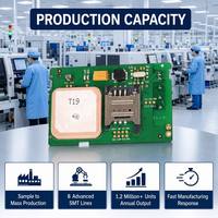 Servicio Integral de Primera Línea, Fabricante de PCBA, Rastreador GPS para Vehículos Pequeños, Ensamblaje de PCB Llave en Mano, Certificado ISO9001, Material FR4