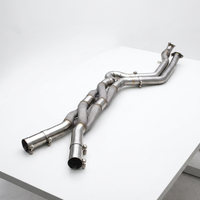 Pipa Z Ganda Kustom untuk Balap BMW M2/M3/M4 G80/G82/G87/G8X 3.0T 2021-2024 Boska Equal Length Mid Pipe Peningkat Suara Pipa Balap