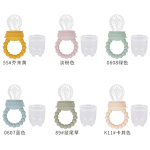 Alimentatore per Alimenti Freschi per <span class=keywords><strong>Neonati</strong></span>, Ciuccio per Frutta, Giocattolo da Dentizione, <span class=keywords><strong>Accessori</strong></span> per l'Alimentazione in Silicone di Grado Alimentare - Product Image 6