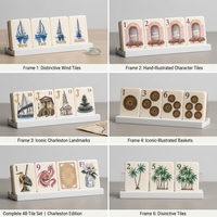 Ensemble de Mahjong Américain de Luxe en Acrylique avec Coquillages de Perle Charleston, 160 Tuiles, Jeu de Société pour Famille et Fêtes, Cadeau, Fabriqué au Jiangsu