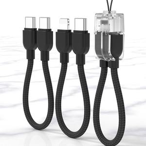 <span class=keywords><strong>สาย</strong></span>ดาต้า USB C ถึง Type C <span class=keywords><strong>สาย</strong></span>ถักสีส้ม<span class=keywords><strong>สาย</strong></span>ชาร์จเร็วเชือกแขวนสั้นสำหรับโทรศัพท์มือถือ iPhone 15 16 17 - Product Image 2