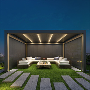 <span class=keywords><strong>Pergola</strong></span> <span class=keywords><strong>bioclimatique</strong></span> moderne 3 x 4 m, imperméable, en aluminium, pour jardin, directement de l'usine, kits de toiture pour <span class=keywords><strong>pergola</strong></span> extérieure - Product Image 3
