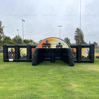 Grand labyrinthe gonflable carnaval jeux de sport en plein air adultes et enfants Halloween maison hantée labyrinthe gonflable pour location commerciale