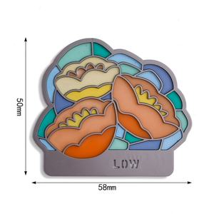 Marcapáginas de Metal con Diseño de Loto en Forma de Nube, Logotipo Hueco, Precio Directo de Fábrica - Product Image 2